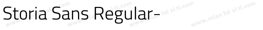 Storia Sans Regular字体转换